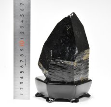 画像11: モリオン（黒水晶）台付 K2142 (11)