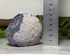 画像5: メノウ原石一面磨き パープル K2820 (5)