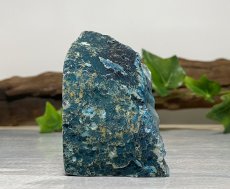 画像4: メノウ原石一面磨き チールグリーン K2822 (4)