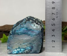 画像5: メノウ原石一面磨き チールグリーン K2822 (5)