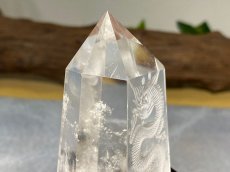 画像7: 水晶龍彫りポイント台付 K2968 (7)
