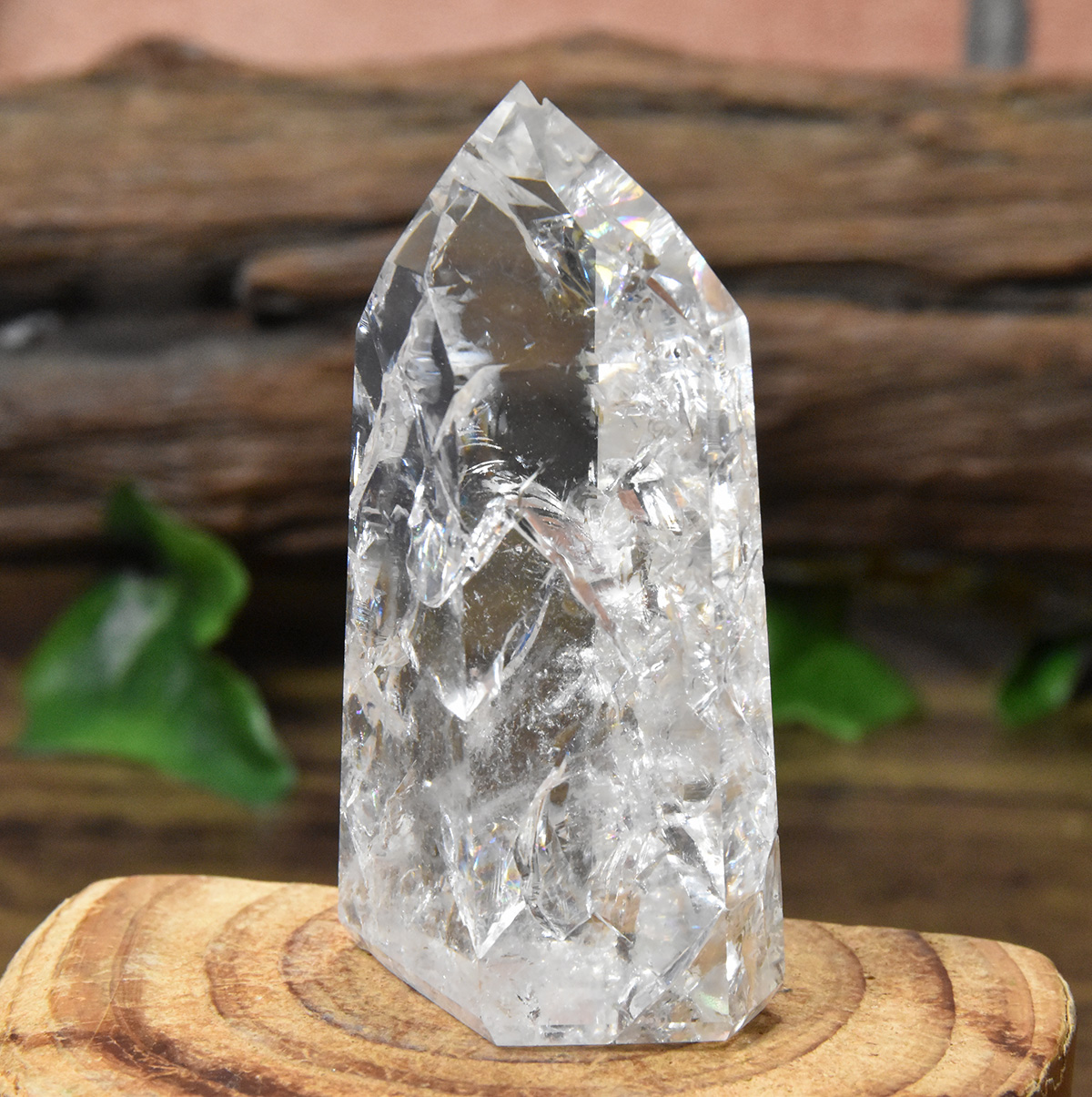 水晶 ポイント 原石 約25g 天然石 パワーストーン クォーツ 天然水晶