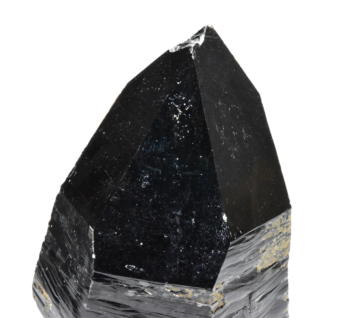 モリオン（黒水晶）台付 K2142