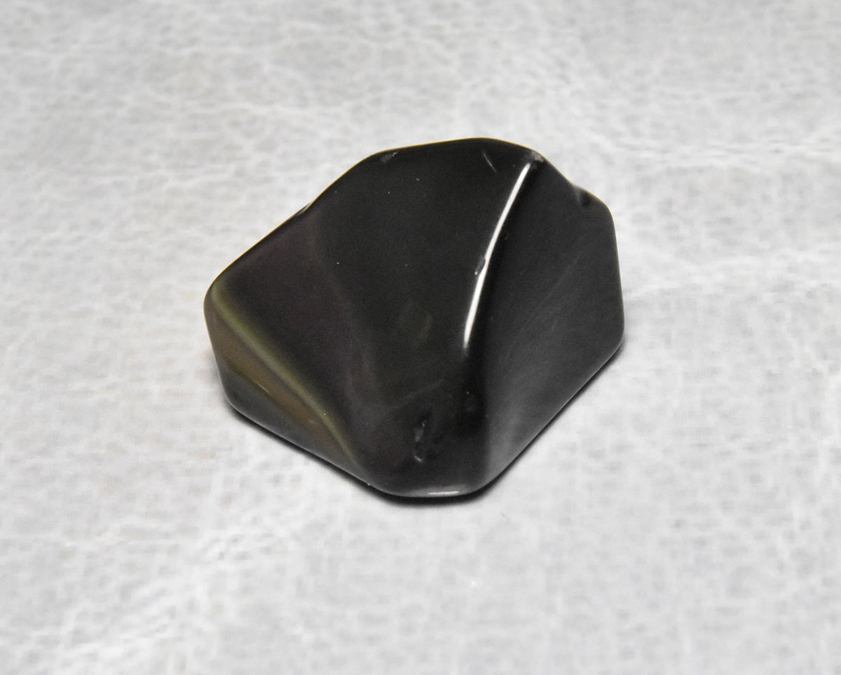 画像1: レインボーオブシディアン守護石　無料ポシェット付き K2503 (1)
